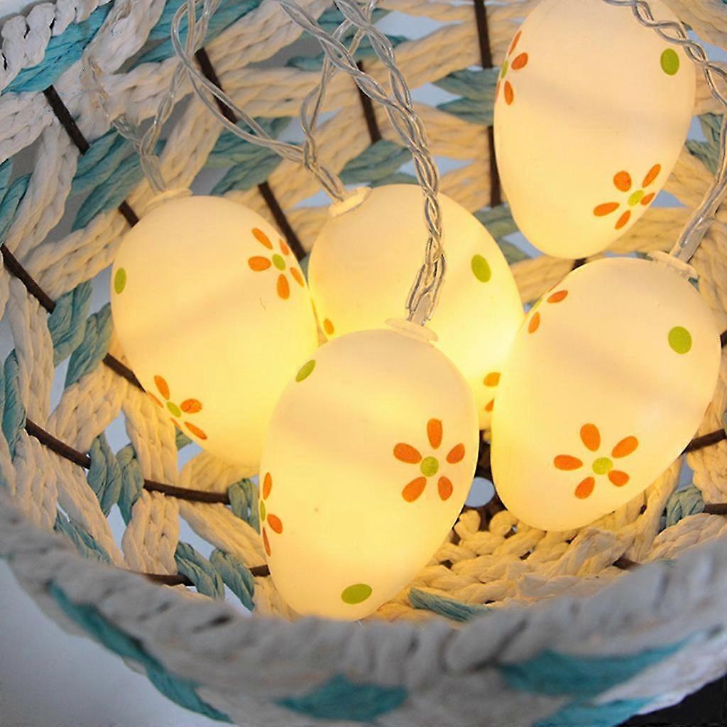 10 Bulbs LED Cute Easter Eggs Decorative Lamp