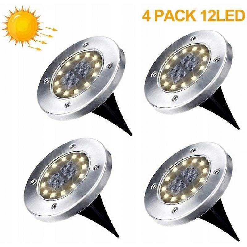 LED Outdoor Waterproof Solar Lawn Light 4pcs