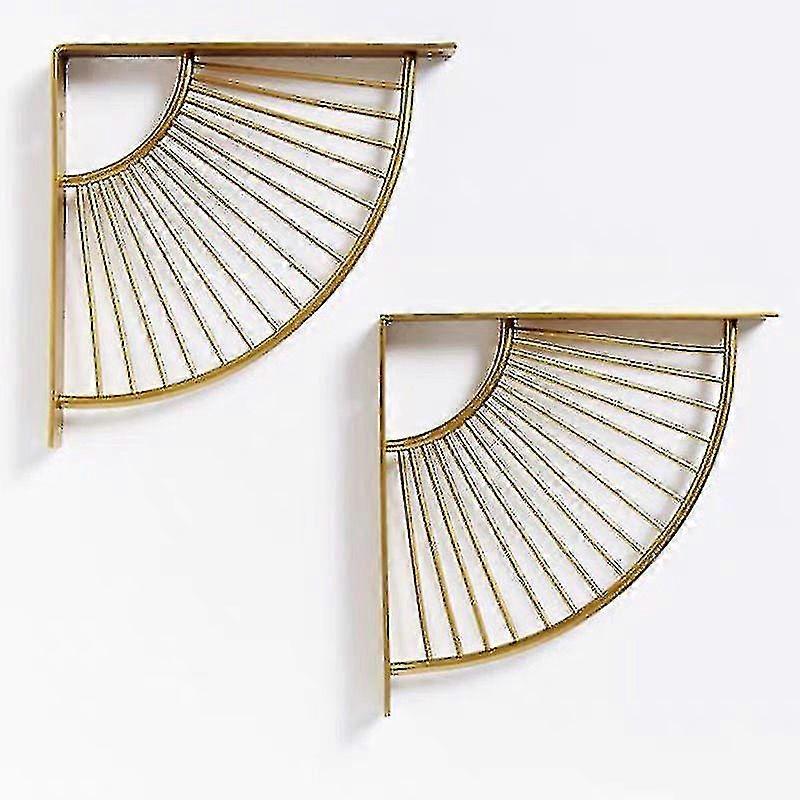 Wall Shelf Bracket, Stainless Steel Console Bracket, Metal Shelf Bracket, Wall Mounted Shelf Bracket, Floating Triangular Bracket, Fan Shape, For Kitc