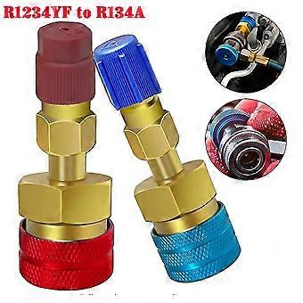 2pcs Quick Connector Adapters R1234yf To R134a High Quick Couplers Connectors
