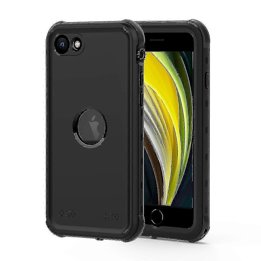 Ip68 Impermeable Case Drop-proof Dust-proof Phone Cover para Iphone Se -negro