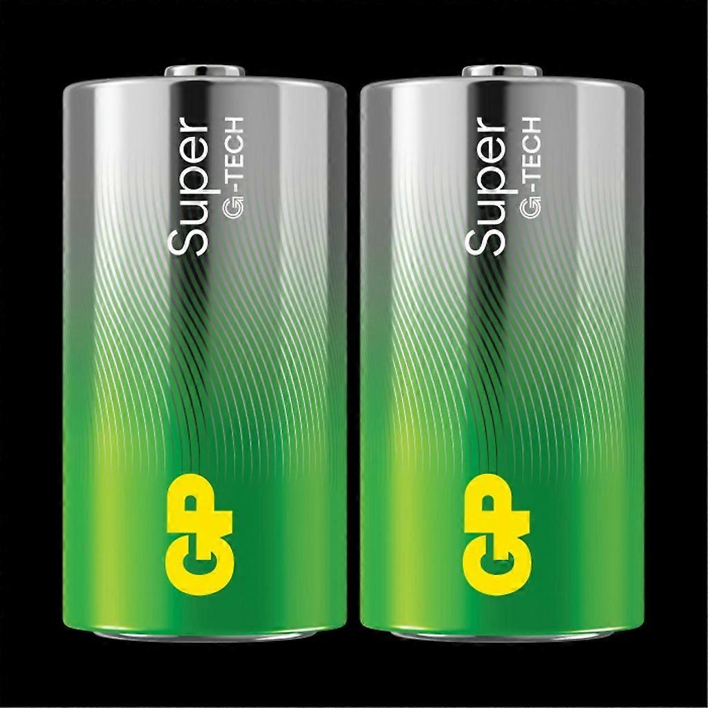 GP Super Alkaline C Battery, 14A/LR14, 2-pack