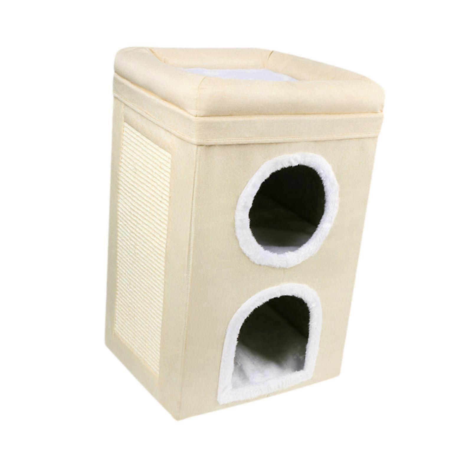 Foldable Cat Bed Pet Cave Multipurpose Cat House for Rest Exercising Playing