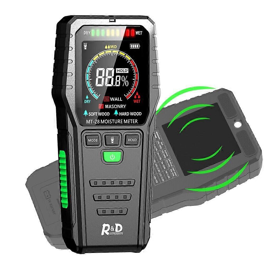 Inductive Wood Moisture Meter LCD Building Material Humidity Tester Wood Moisture Measuring Device