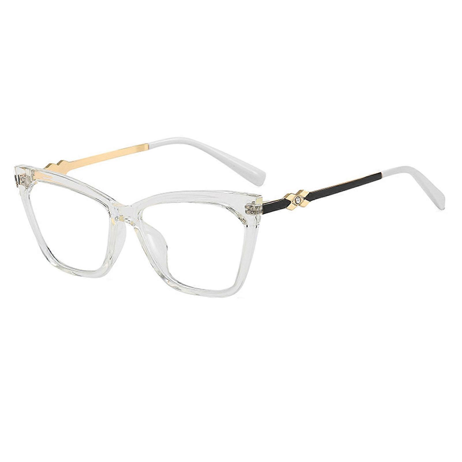 Women's Blue Ray Blocking Glasses Vintage Powerful Filter Coating Eyeglasses