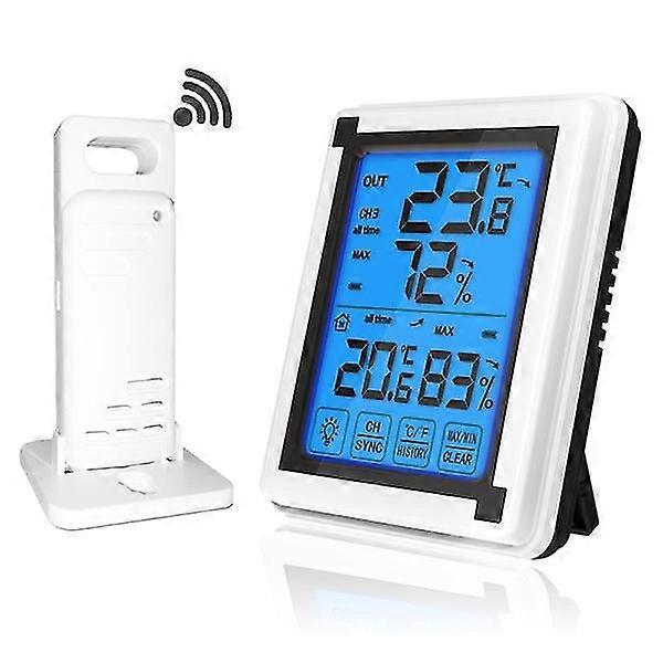 Touch Screen Digital Wireless Weather Station Outdoor Weather Forecast Sensor