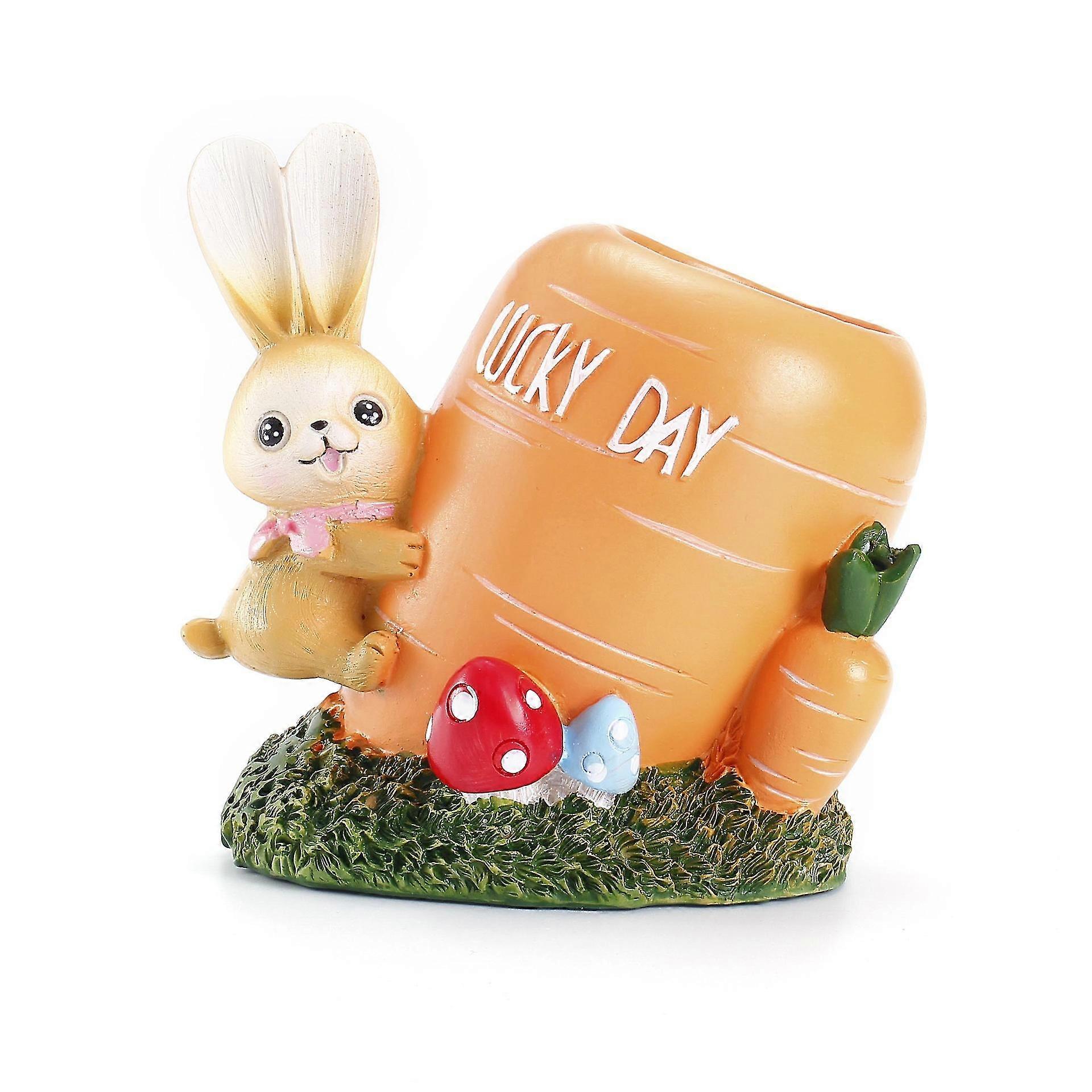 Cartoon Rabbit Resin Ornament Student Office Study