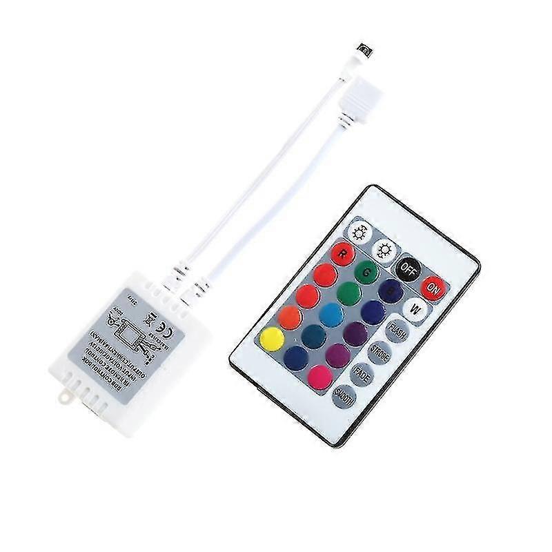Led 24 Keys Ir Remote Controller Wireless For 3528 5050 Rgb Smd Strips New