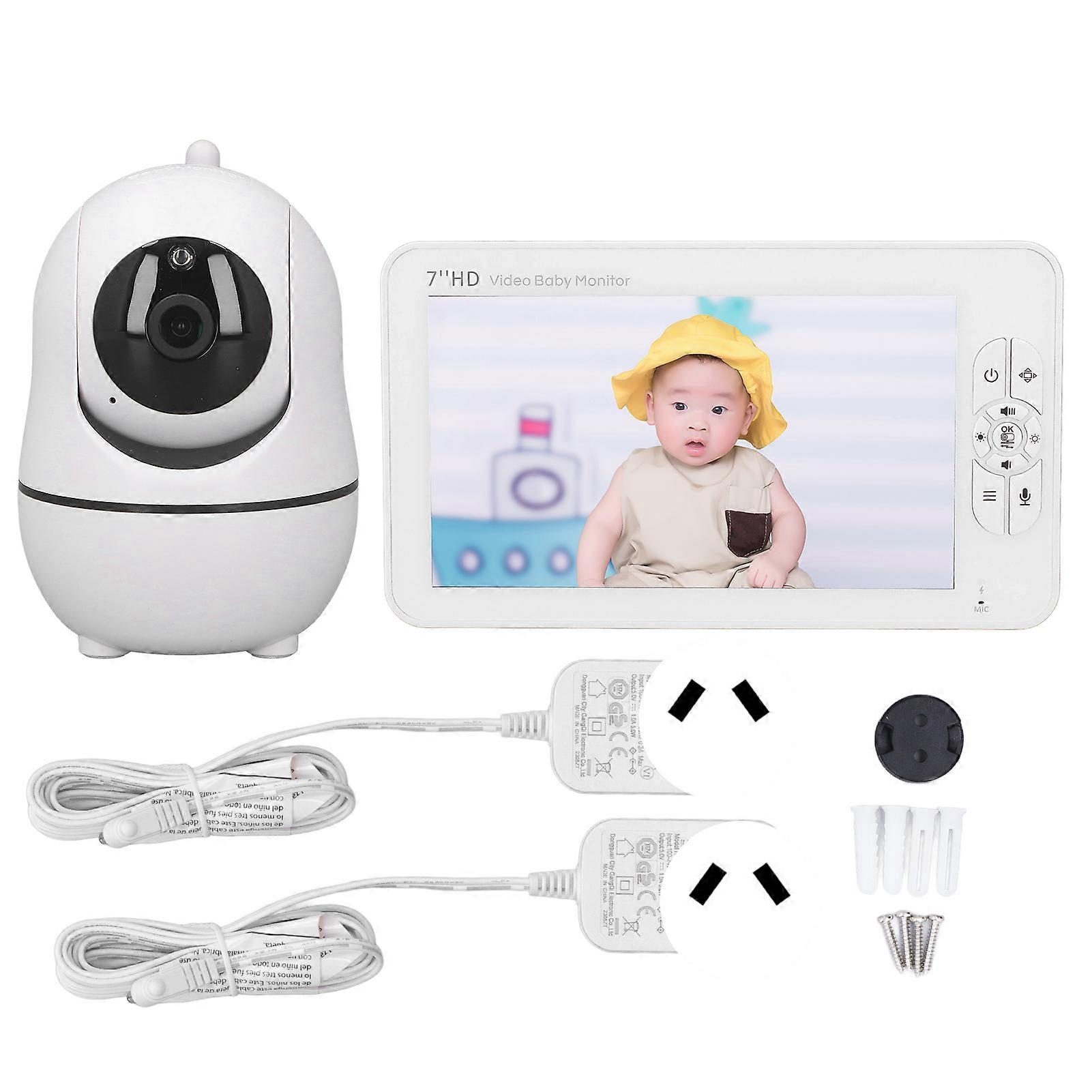 HD Baby Camera Monitor Two Way Speaking Clear Image Night View Baby Video Monitor 100240V AU Plug
