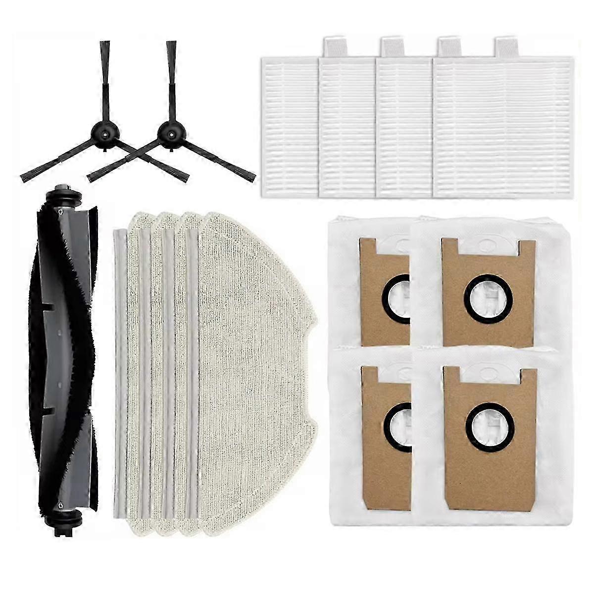 For T20+ Robot Vacuum Cleaner Roller Side Brush Filter Mop Cloth Dust Bag Part Accessory