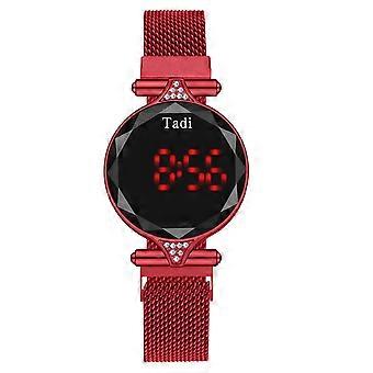 Tadi vrouwen mode horloge klok roestvrij staal casual jurk pols kristal