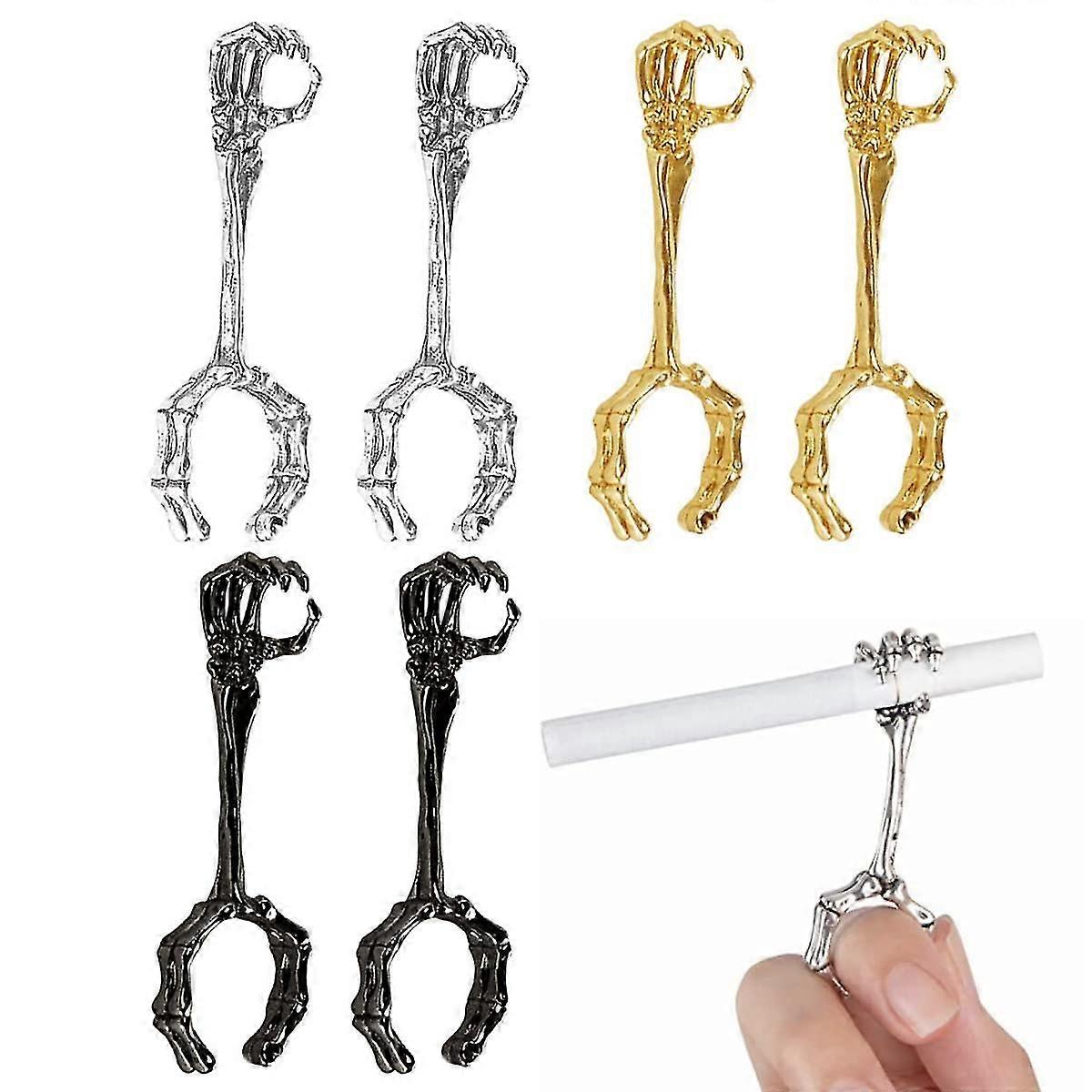 Zigarettenhalter Ring, 6pcs Zigarettenhände Ring Retro Mode Durable Protect