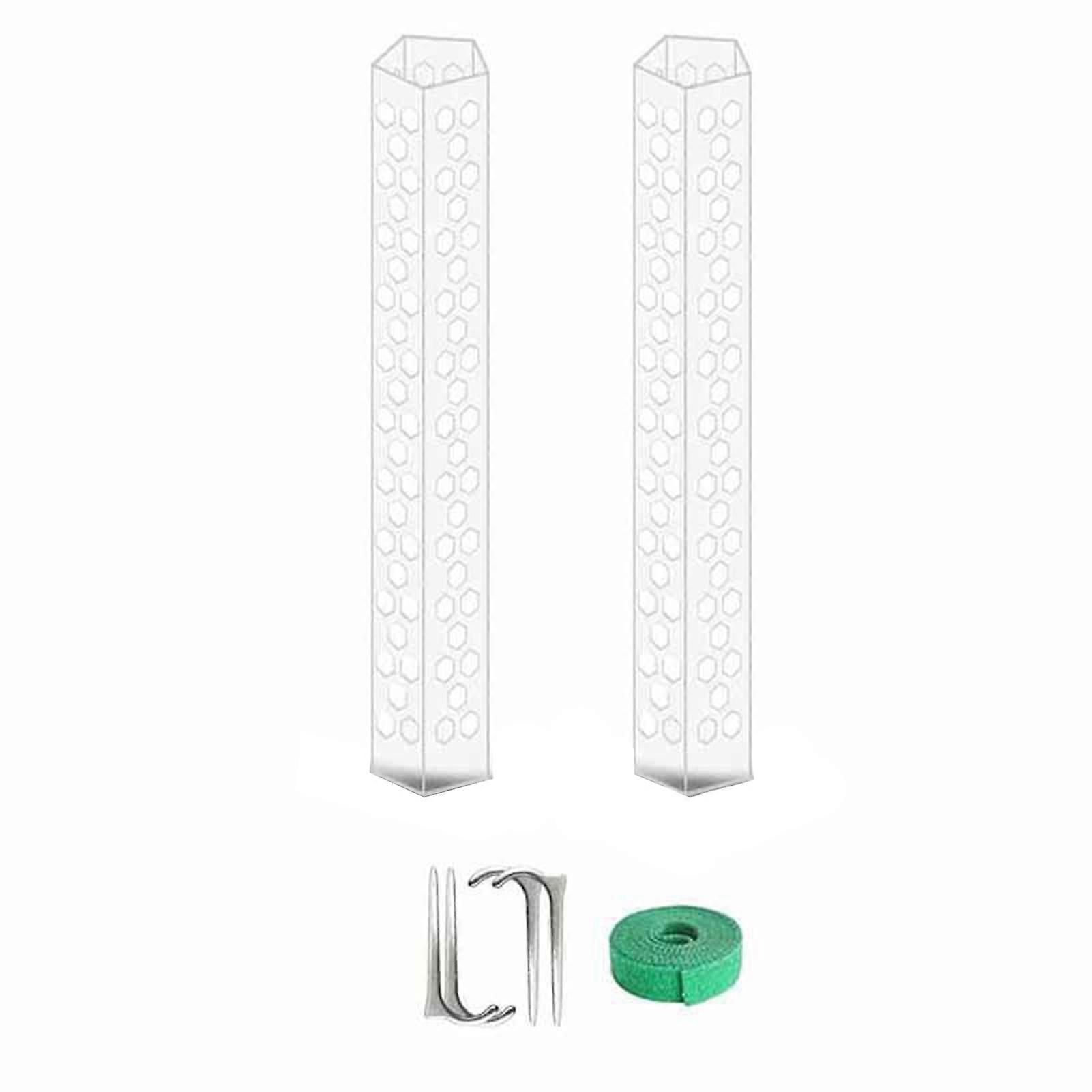 1 Set Moss Pole Stackable Transparent Support Plastic Plants Moss Monstera Climbing Sticks Trellis Garden Supplies KAESI