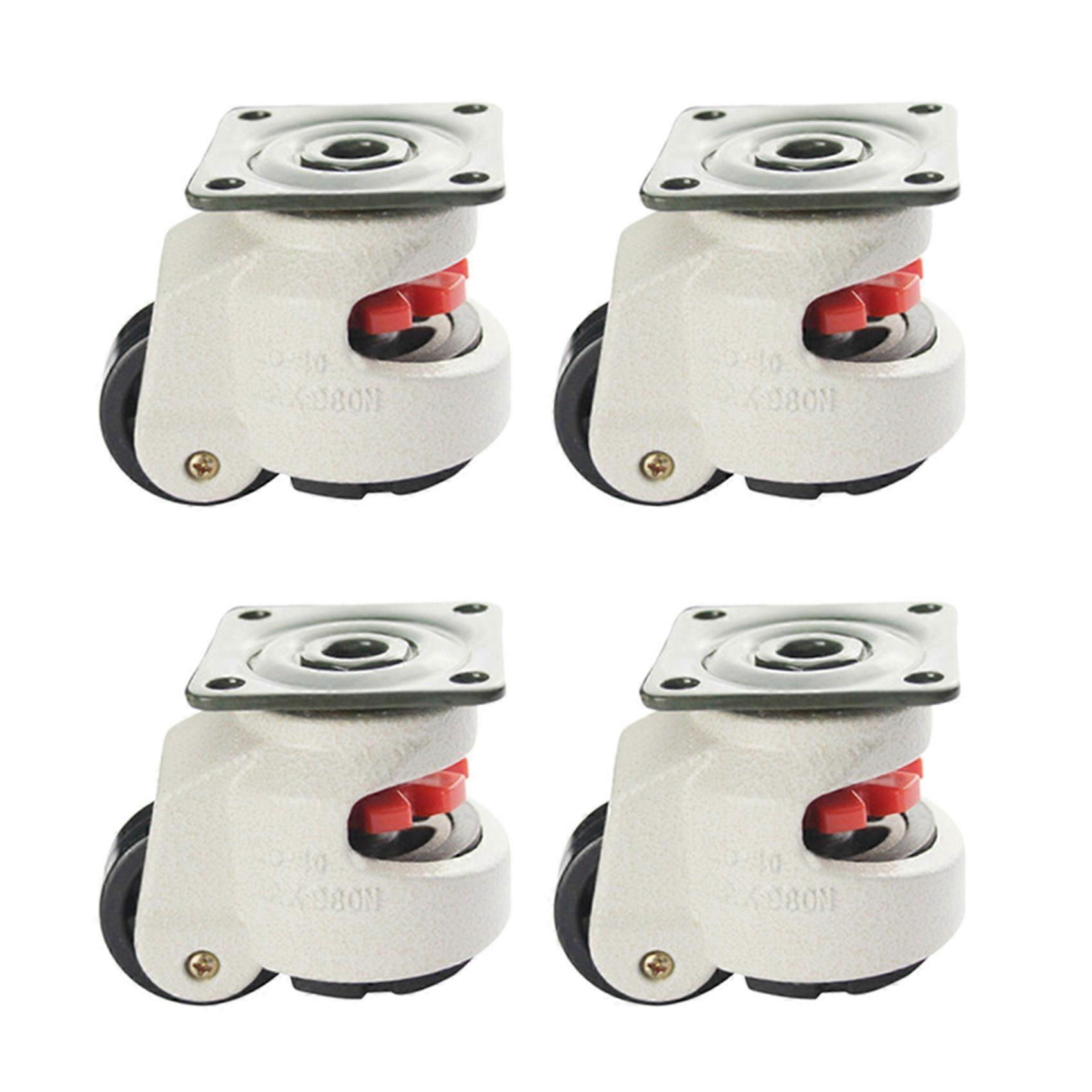 4X Rubber Foot 40F Foot Level Adjustment Equipment Cart Caster 60Kg Load Capacity Furniture Levelin
