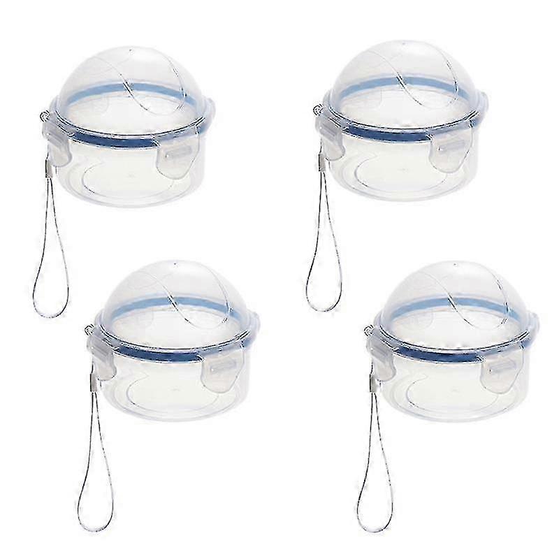 4ピース再利用可能なフードセーバーボックストマトガーリックオニオンレモンキーパー冷蔵庫クリアボックス野菜フルーツホルダー