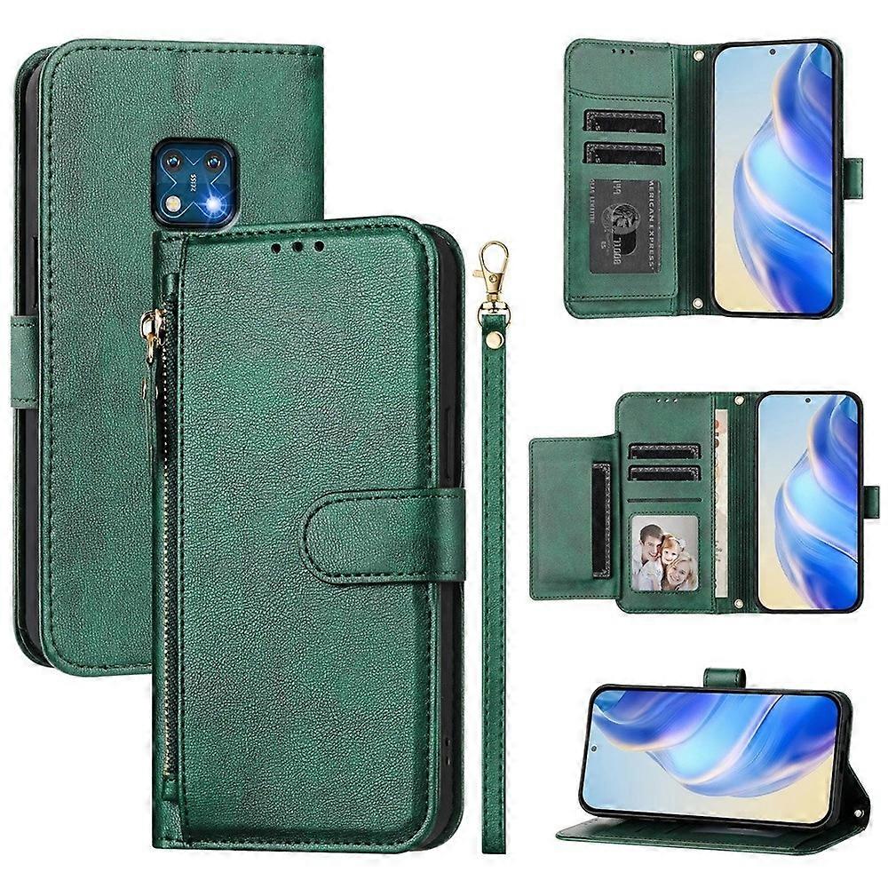 Zipper Wallet PU Case For Nokia XR20