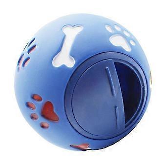 Dog Treat Dispenser Ball Adjustable Chewing Puzzle Toy for Puppies and Cats 7.5cm Diameter