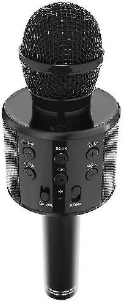 2 Pack Bluetooth Karaoke bezdrátový mikrofon / mikrofon reproduktor pro děti, dospělí - párty, píseň, dárek nápad - černá