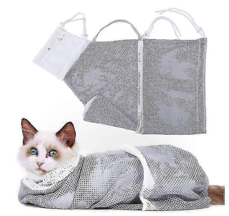 Cat Bathing Bag, Multifunctional Adjustable Cat Grooming Bag_f