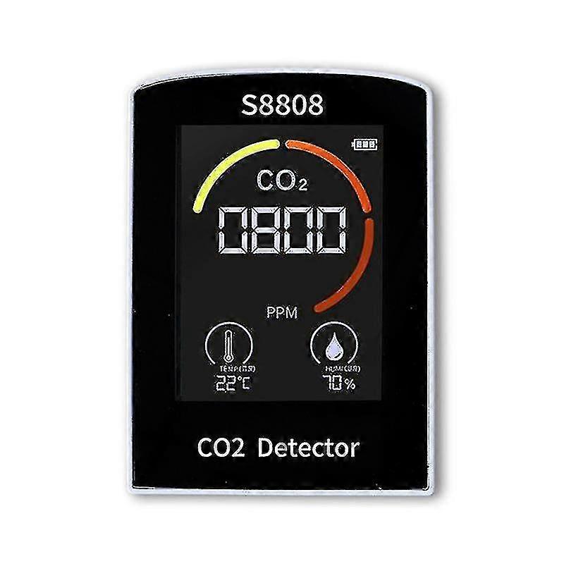 4-i-1 Digital Co2 mättemperaturtestare för koldioxidfuktighet