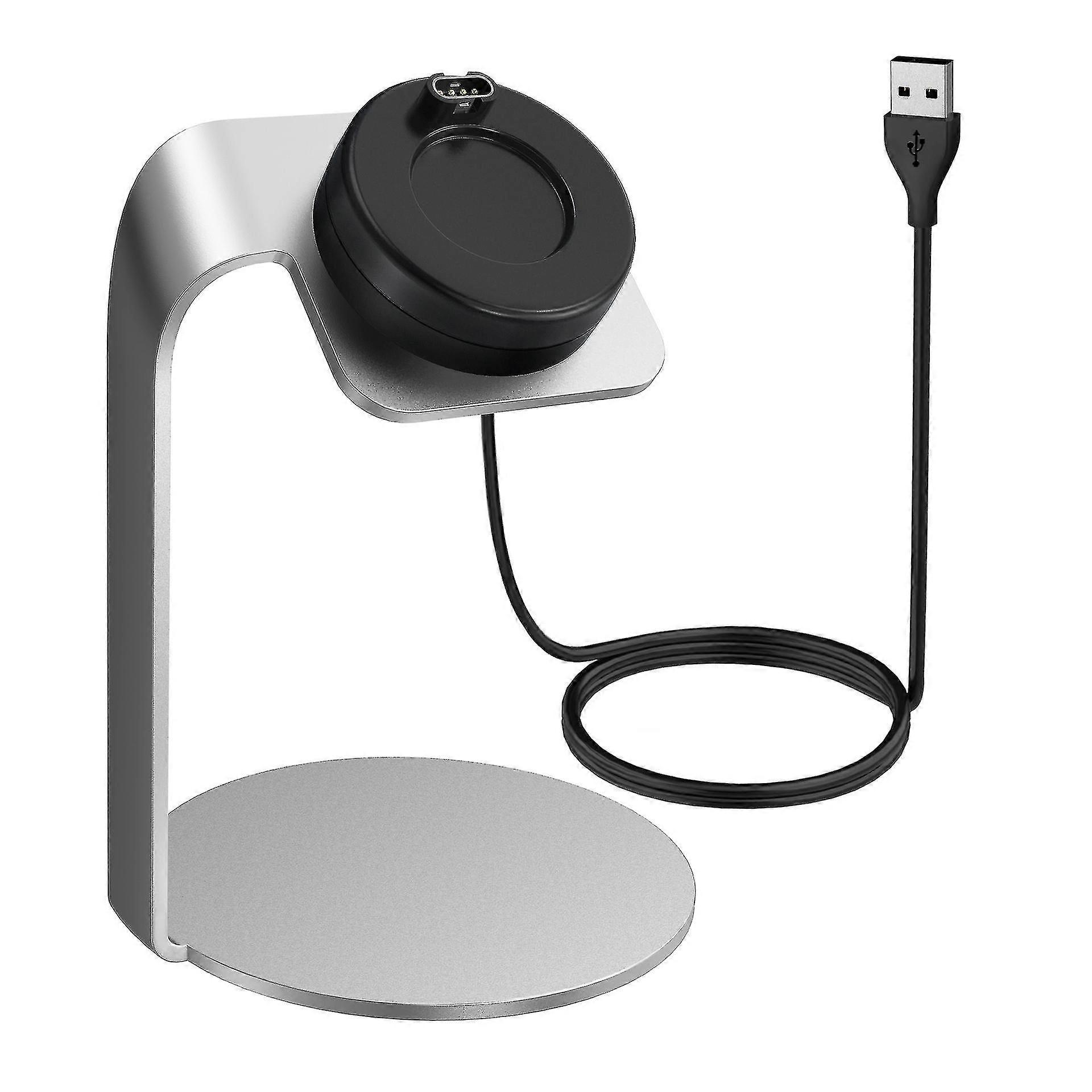 Nabíječka kompatibilní s Garmin Vivoactive 3,4S / Felix 7 / 7x / 6 / 6 / 6x, epix 2, forerunner 945/245 / 935 / instinkt, 3,2 ft USB Data Sync hliníkový nabíjecí dok