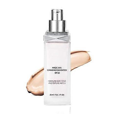 Magic Skin Changing Foundation, Make-up meniaci farbu pre staršie ženy, Skin Changing Foundation