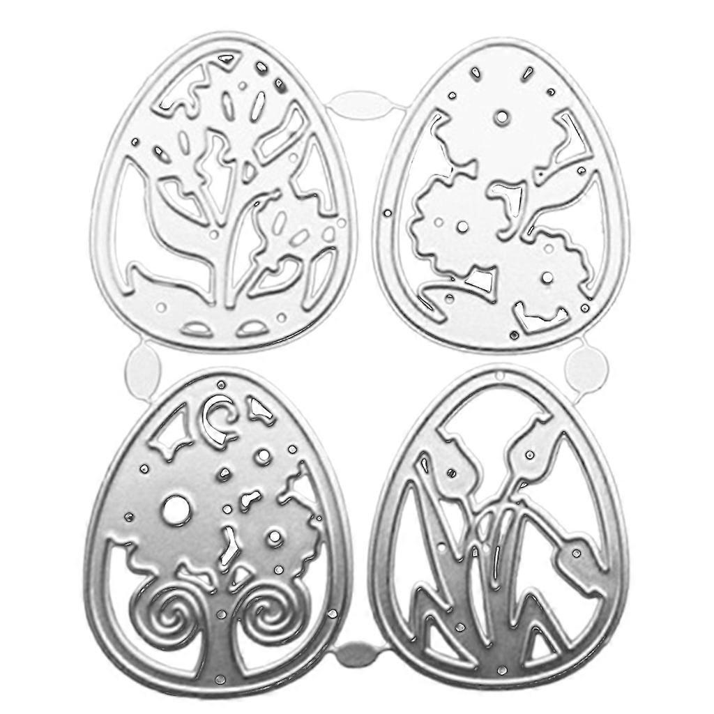 Easter Egg Metal Cutting Dies Handmade Stencil Mold Embossing Pattern