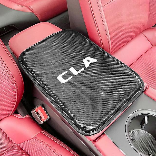 Leather Car Armrest Mat Cover For Mercedes Benz W124 W203 W204 SLK C-CLASS B-CLASS E-CLASS CLA CLS A-CLASS Auto Accessories