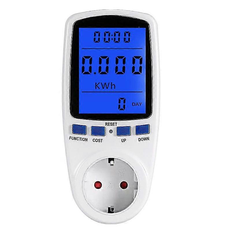 Power Monitor, Power Meter Plug Electricity Usage Monitor With Digital Lcd Display Energy Consumption Analyzer For Calculating Energy Cost Volt Watts