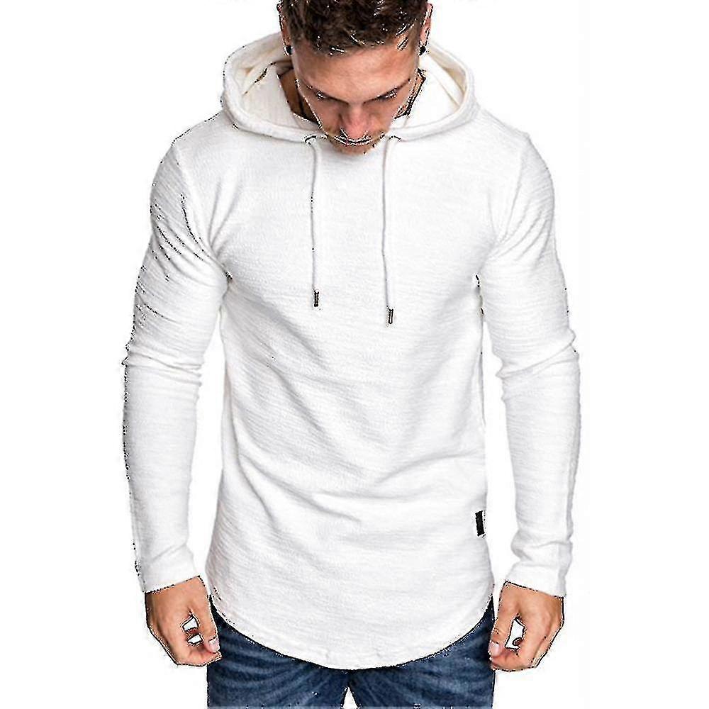 Manga comprida Com capuz pullover moletom esporte