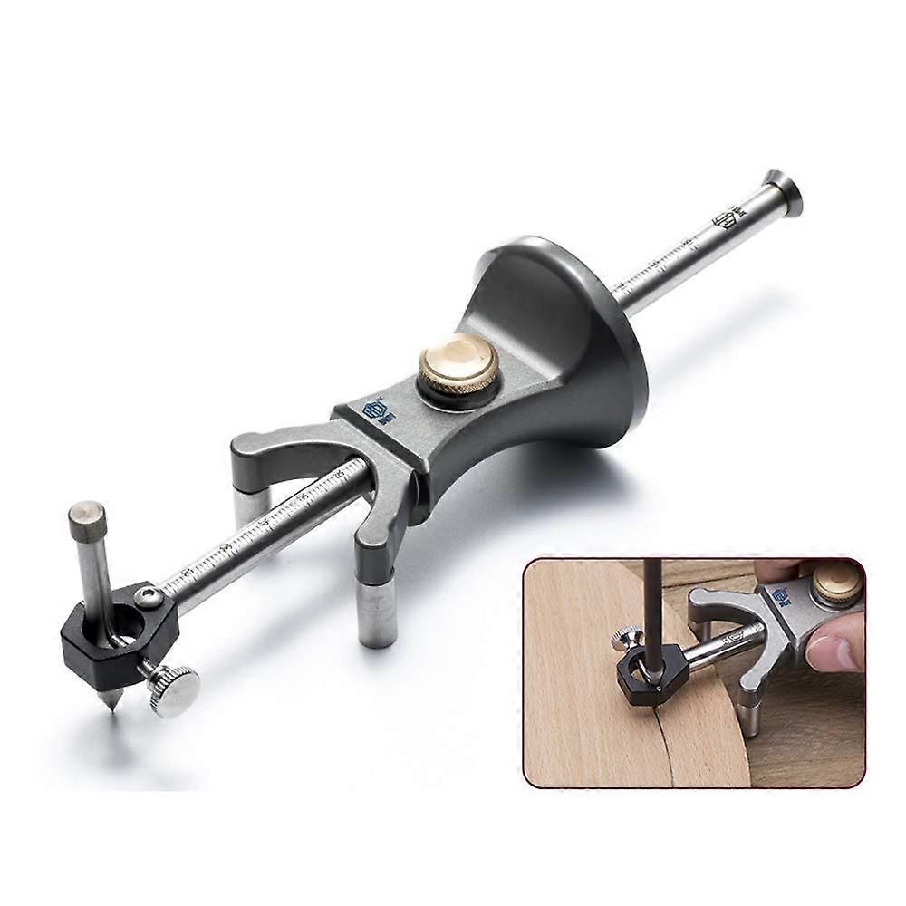 Multi-functional dual-use woodworking linear arc scribing line drawing tool