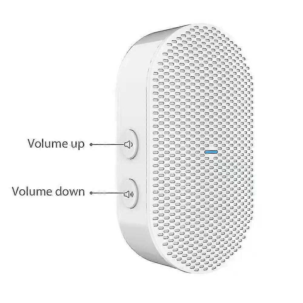 جرس الباب بالفيديو الدائري (الجيل الثاني) كاميرا أمان لاسلكية لجرس الباب بالفيديو مع فيديو عالي الدقة 720 بكسل ، يعمل بالبطارية ، واي فاي ، سهل التركيب MWK