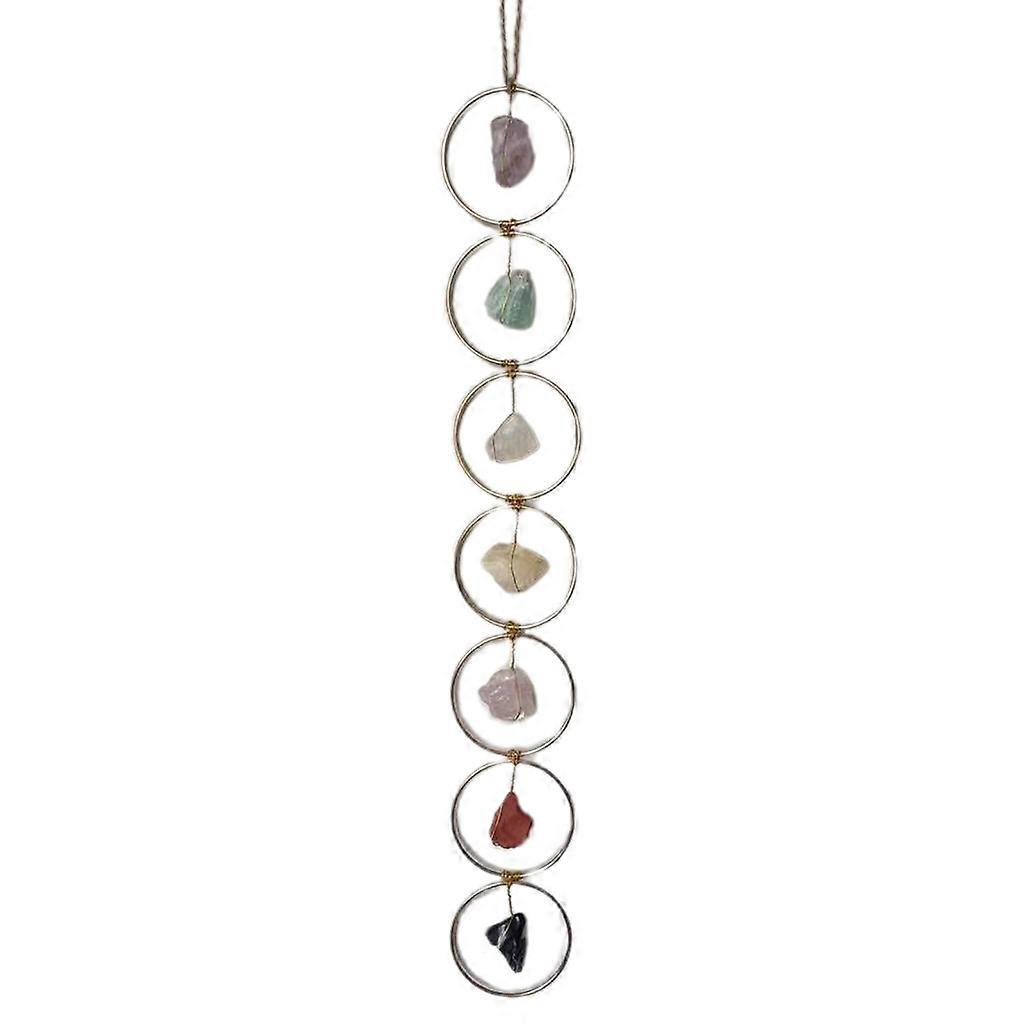 Raw Crystal Gemstone Wall Decor Meditation Ornament Hangable Charm