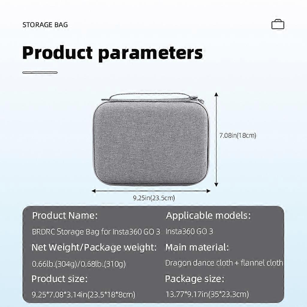Handbag Protective Box Replacement for Insta 360 GO 3 Camera Accessories