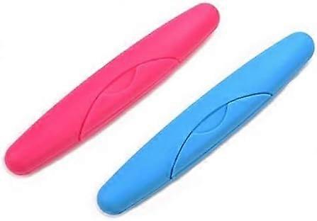 2Pcs Plastic Toothbrush Boxes Holder for Travel