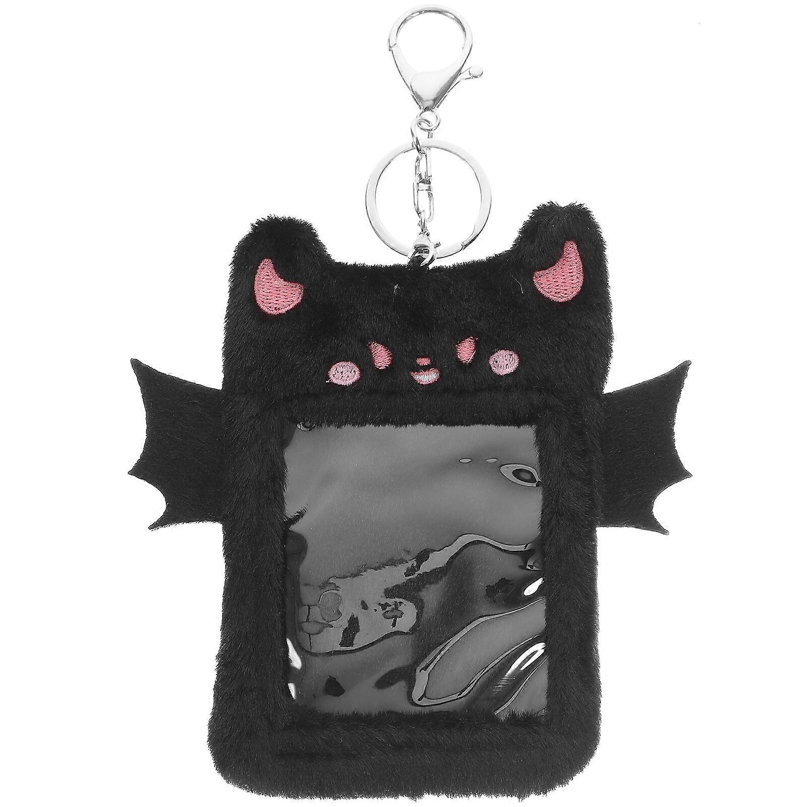 Plush Card Holder Plush Card Holder Keychain Plush Card Cover ID Card Holder Plush ID Holder