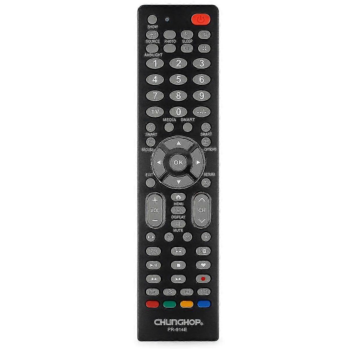 New Chunghop Remote Control Pr-914E Universal For Philips Lcd Led Smart Hdtv Controller