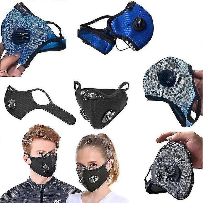 Cht-face Mask Washable Reusable Anti Pollution Pm2.5 Filter Face Mask Shield Mouth Cover Cycling Masks
