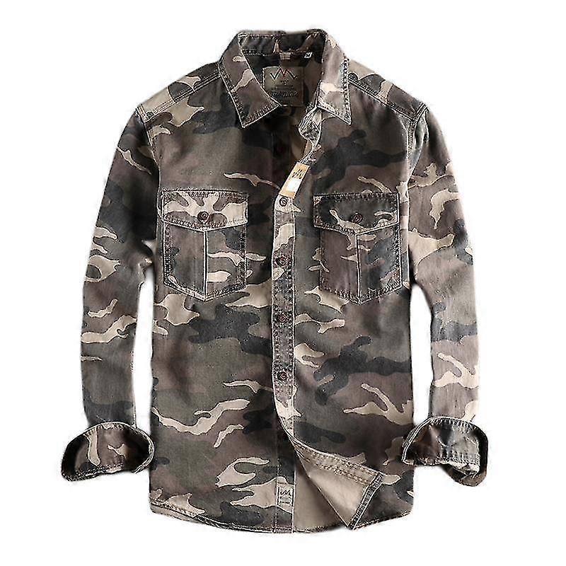 Chemise Homme Militaire Camouflage Uniforme Militaire-MXBC Fruugo FR