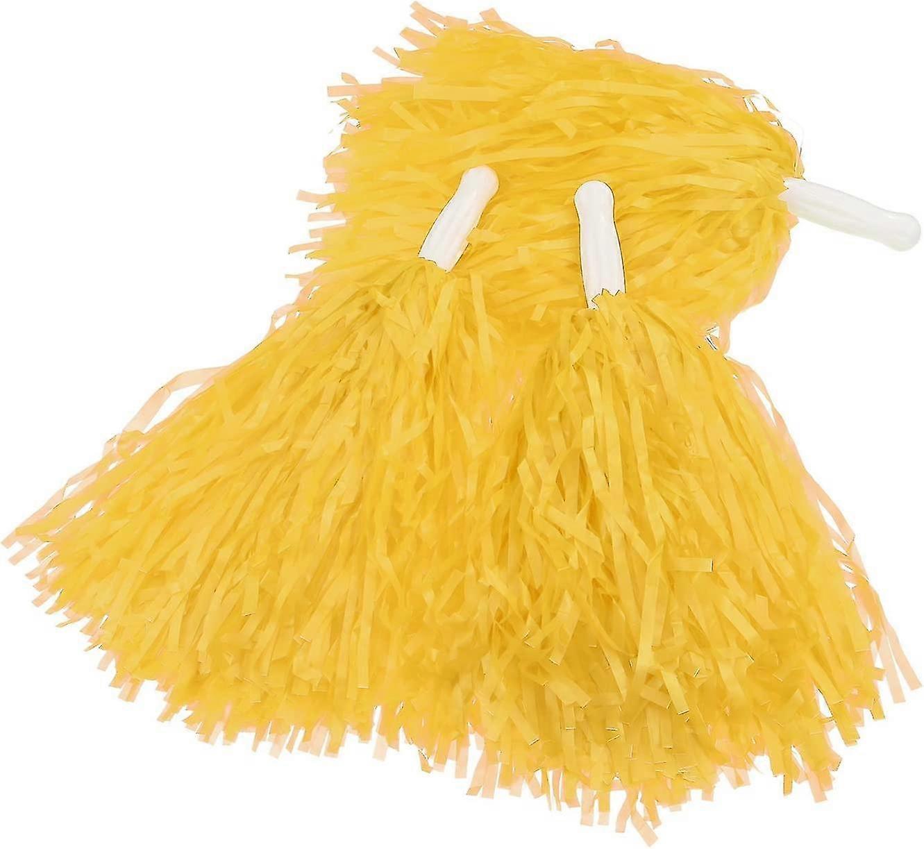 12パックチアリーディングポンポンスポーツダンスチアプラスチックポンポンスポーツチームスピリット応援TW用