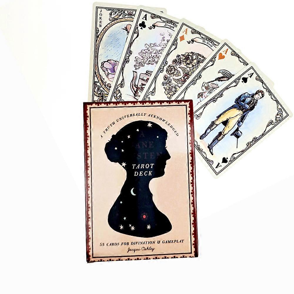 Tarot Oracle Cards English Version Board Games Deck Witchcraft Fairy E-guidebook Mysterious Divination Playing Cards