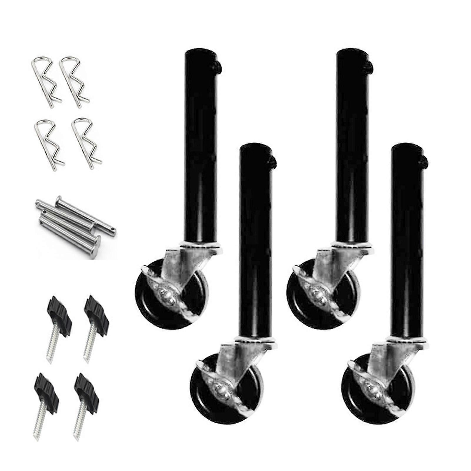 4Pcs Table Leg Extenders Highly Durable Strong Load-bearing Not Easily Deformed Universal Simple Installation Desk Risers with Wheels