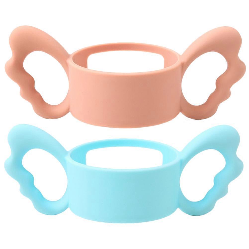 2 قطعة زجاجات الأطفال حديثي الولادة زجاجة طفل Hanldes حامل زجاجة طفل زجاجة حمل مقبض كوب الشرب