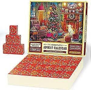 2023 Christmas Advent Calendar Jigsaw Puzzle Jigsaw Puzzles Advent Countdown Boxes Portable 24 Advent Calendar Puzzle Boxes for Boys Girls