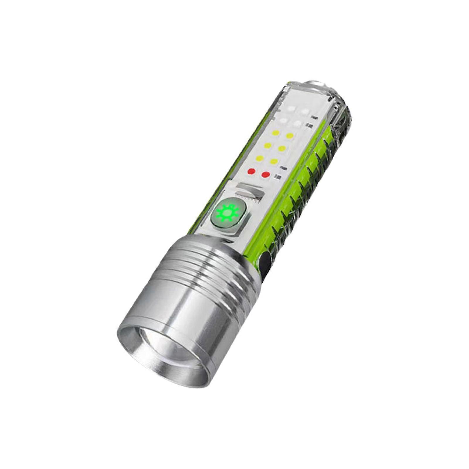 LED Laser Flashlight with Strong Magnets and USB Charging