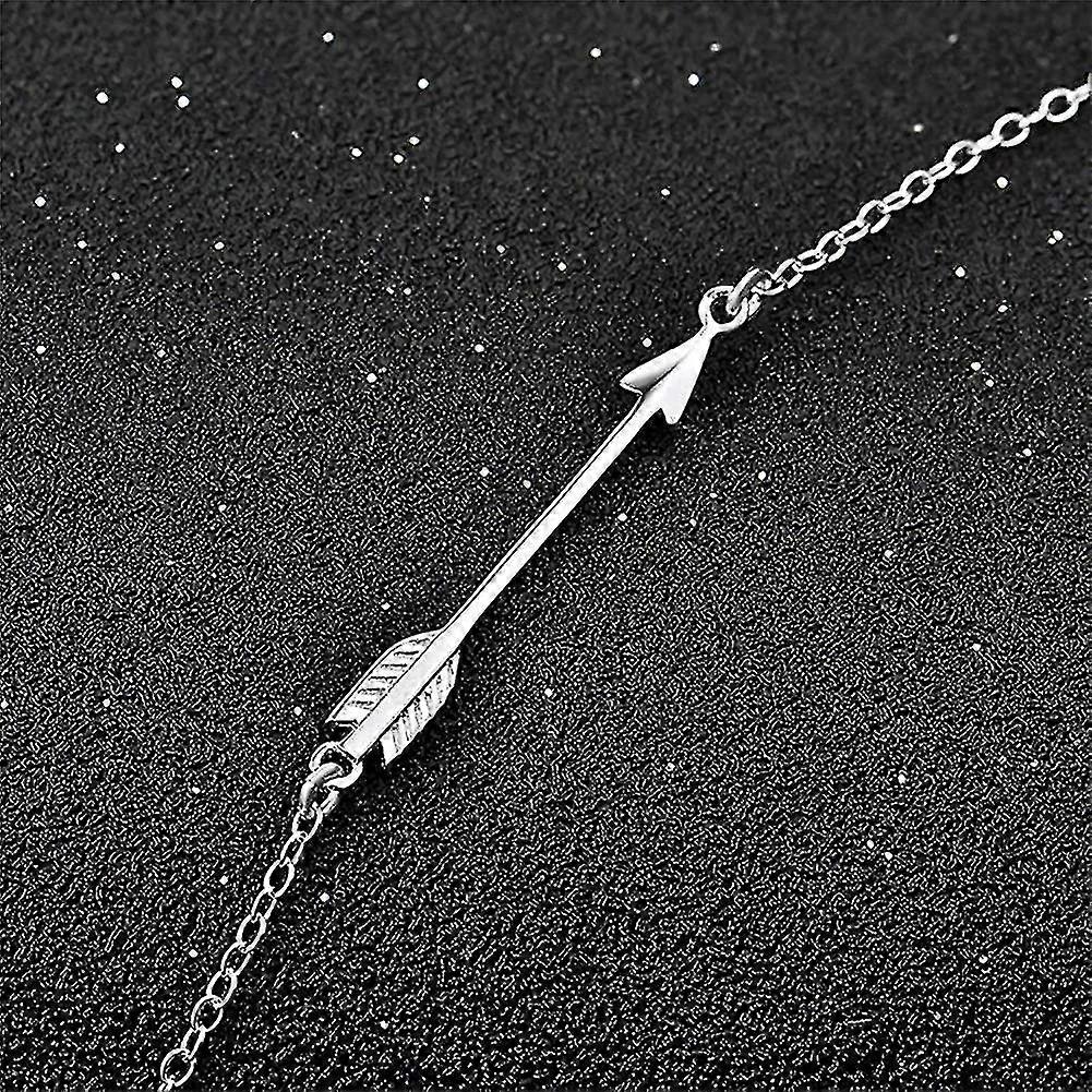 Sterling Silver Sideways Pendant Necklace
