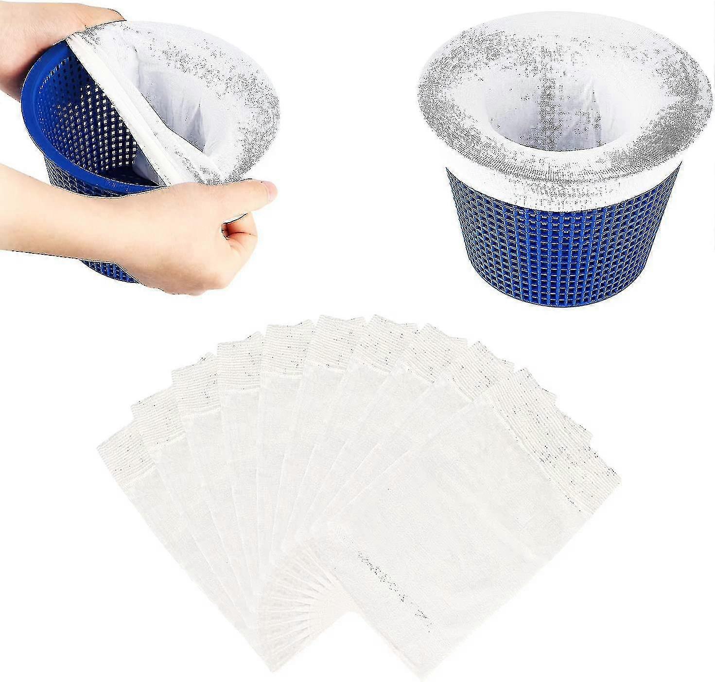 30 Pcs Pool Skimmer,durable Elastic Nylon Fabric Pool Skimmer Filter