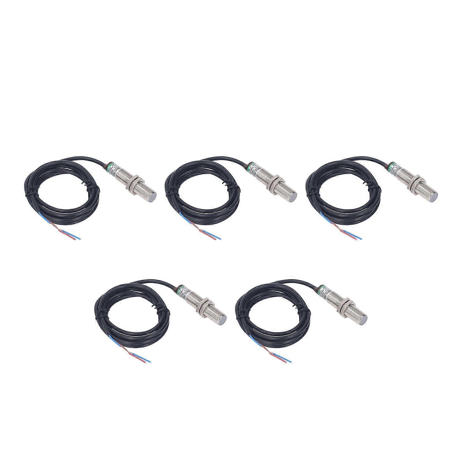 5Pcs Proximity Switch IP65 Waterproof Non Contact 2 Wire Normally Open Proximity Switch Sensor 0250V