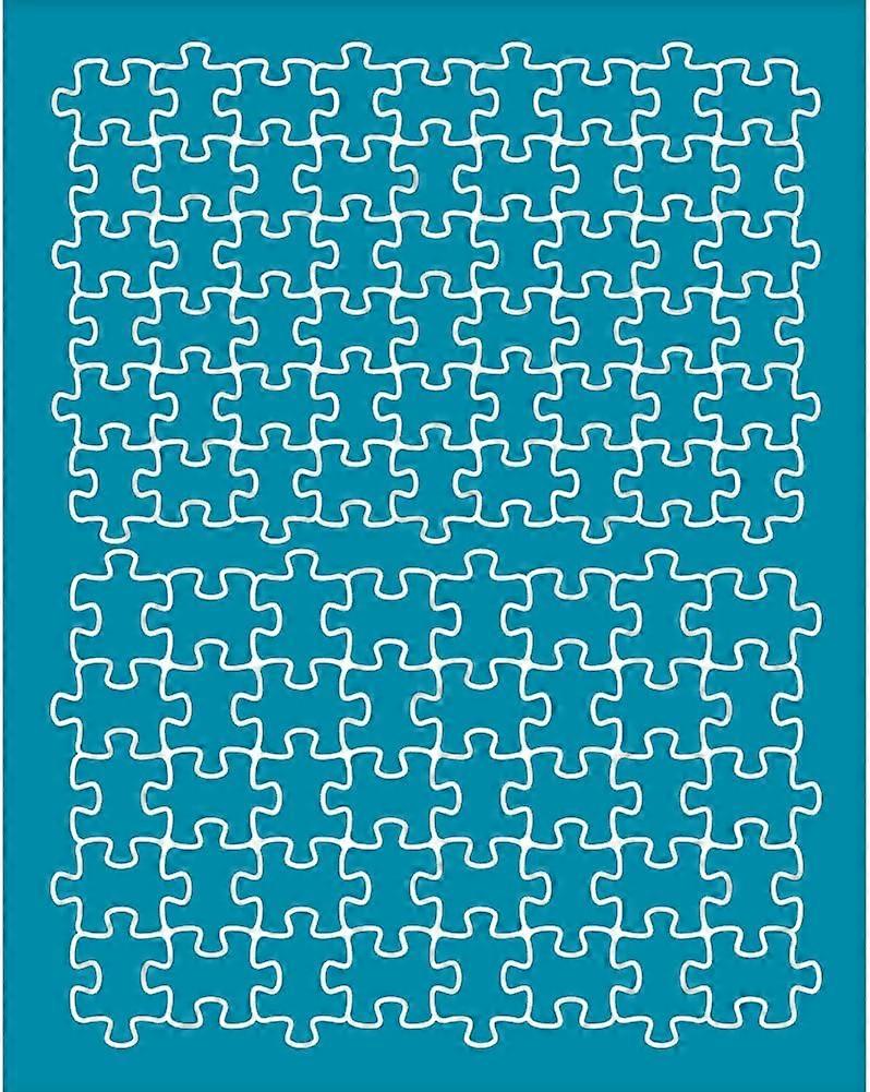 4x5 Inch Wisdom Board Pattern Clay Stencils Puzzle Pattern Silk Screen for Polymer Clay Biscuit Silk Screen Stencils Mesh Transfer Stencils for Polyme