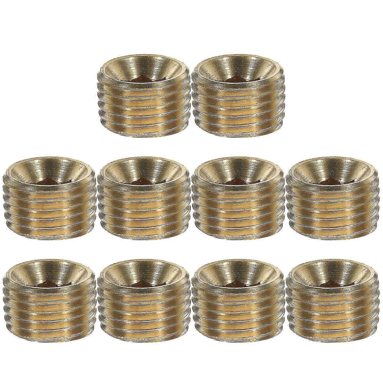 10pcs Pipe Plug 1/4 Npt Plug Pipe Plug Fitting Hose End Cap Pipe Adapter Connector-hao